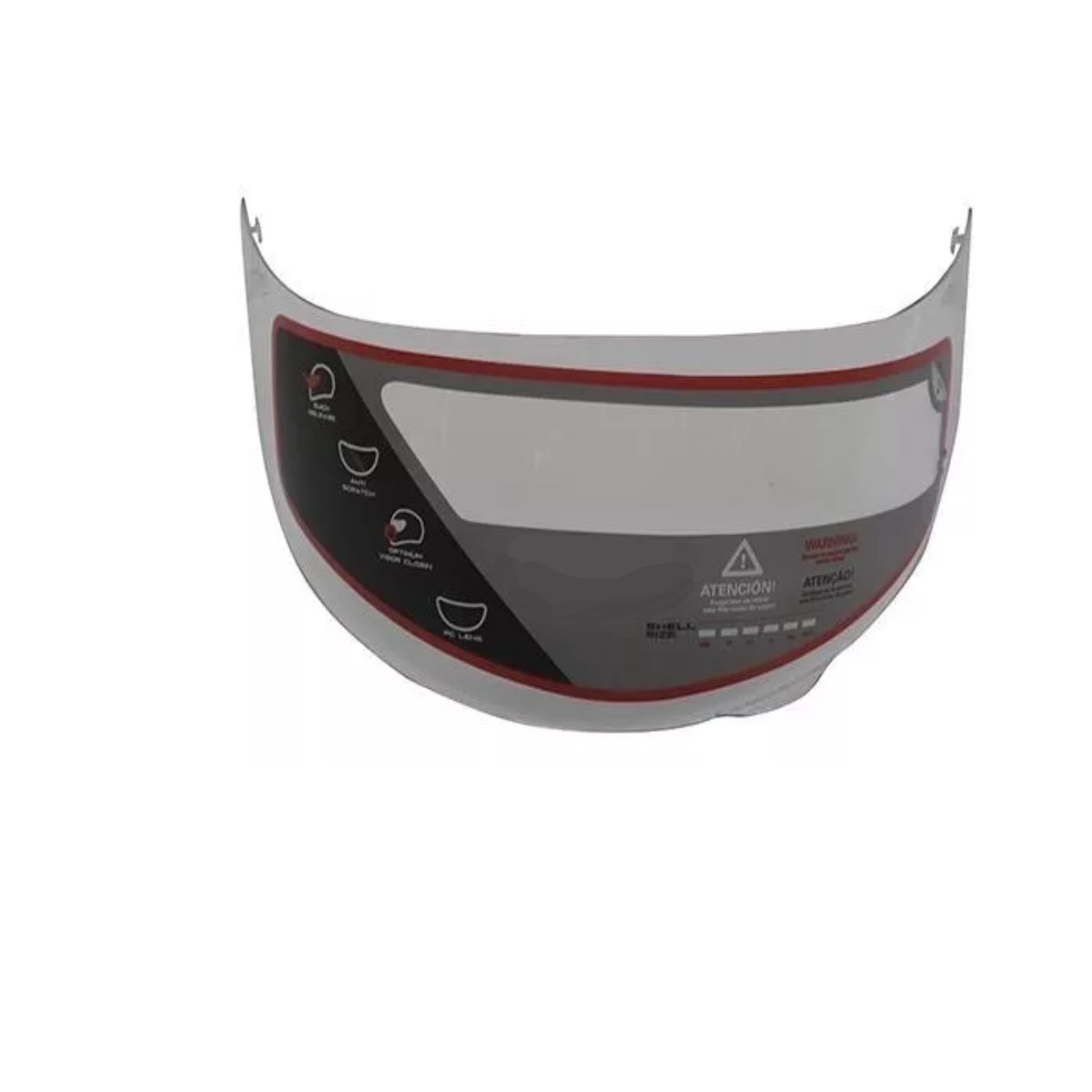 Mica Para Casco Unscarred, Painless, Agv K1 K3 , Half Color Transparente.