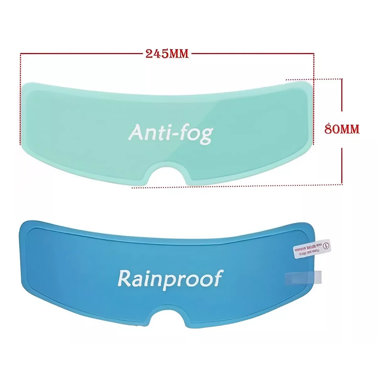  Mica Antiempañante Niebla Lluvia Moto Visor Casco.