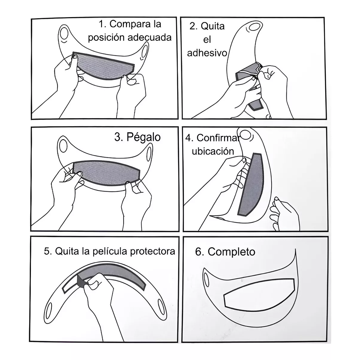  Mica Antiempañante Niebla Lluvia Moto Visor Casco.