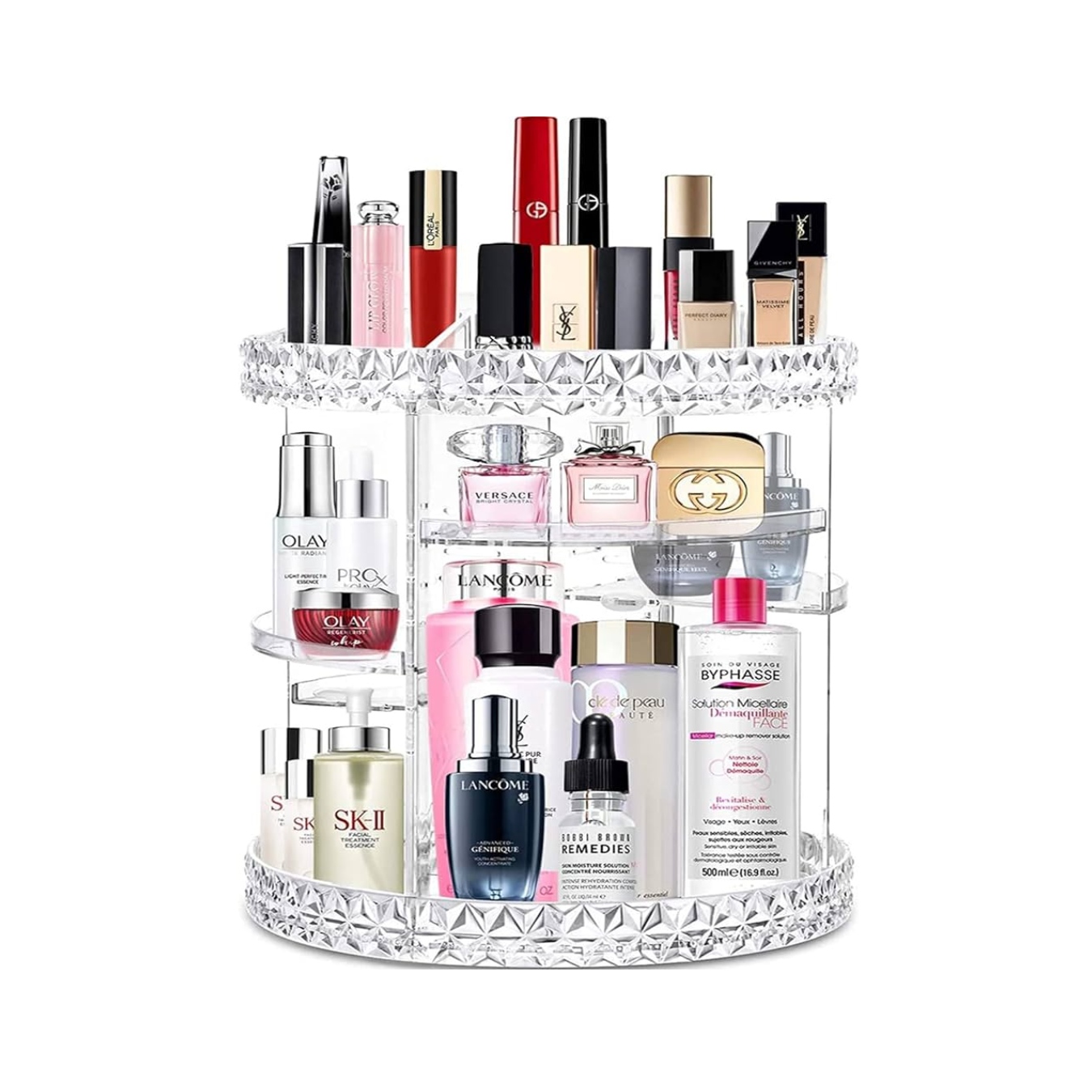 Organizador Maquillaje Cosméticos De Rotación Acrílico 360.