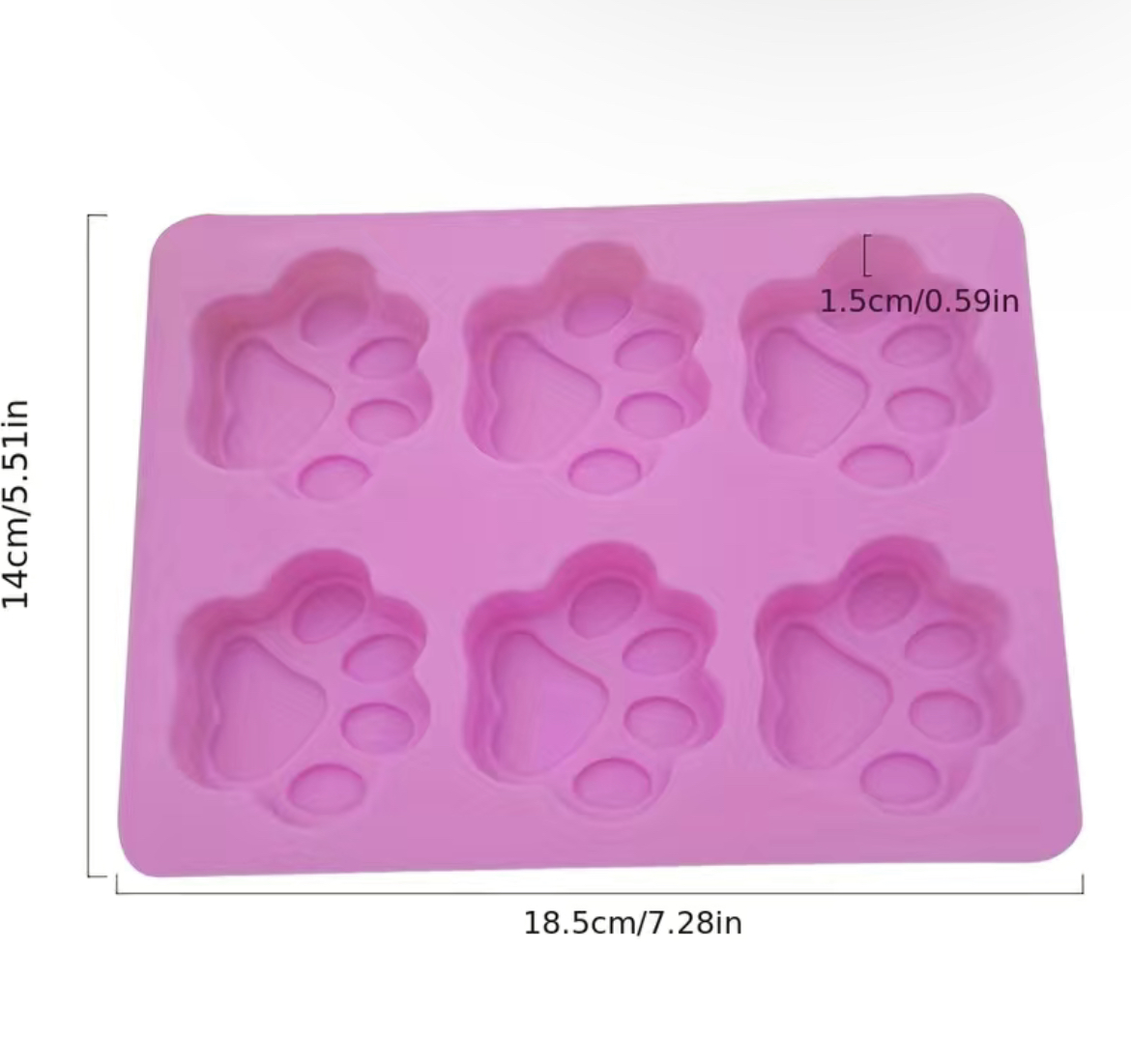 Molde De Silicon Modelo Patitas De Perro Y Hueso Paw Patrol.