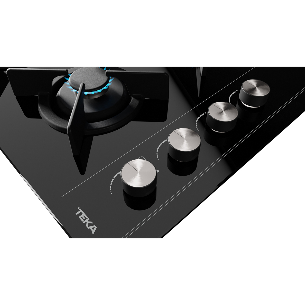 Combo Teka Pack Duetto Crystal 60 Campana y Parrilla Color Negro.