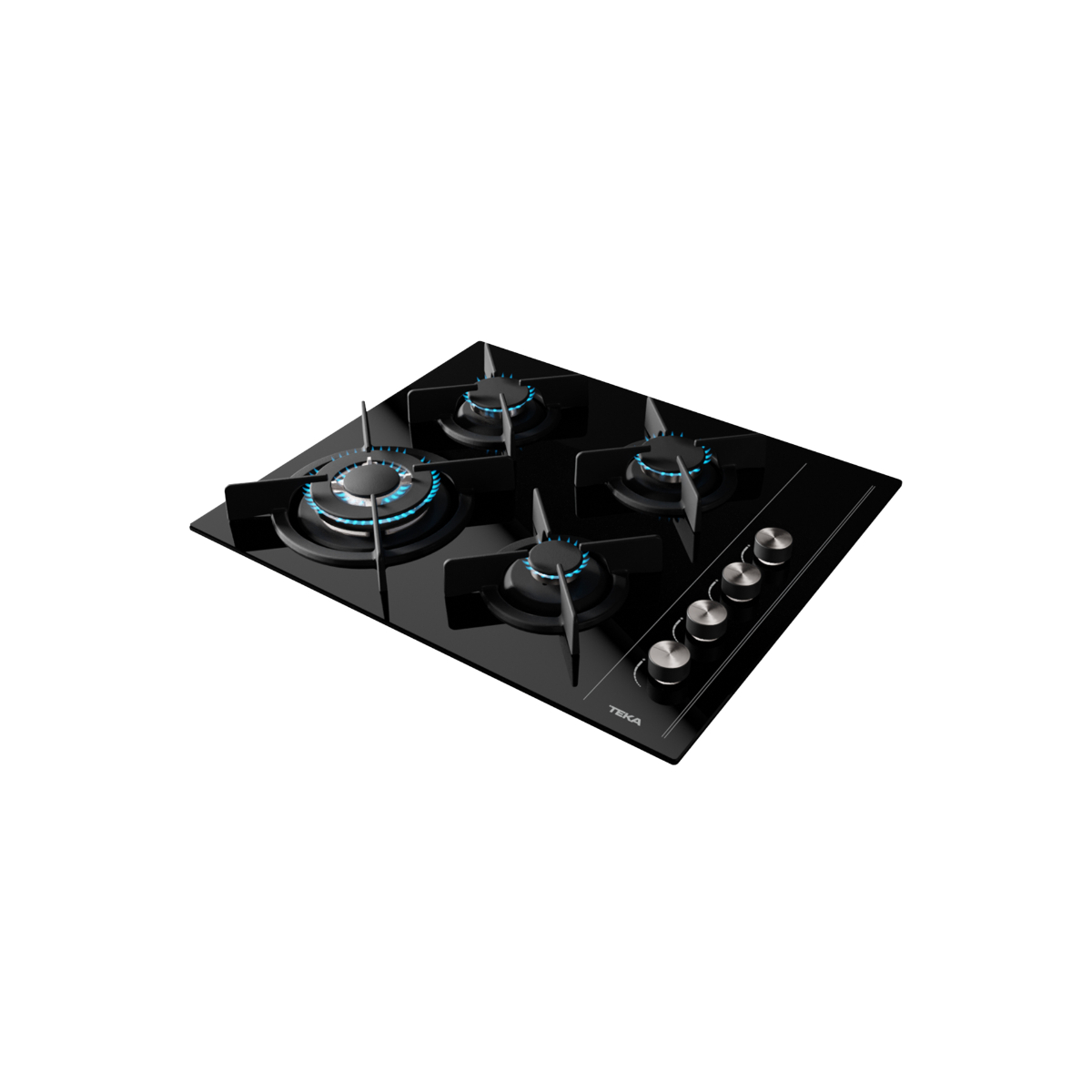 Combo Teka Pack Duetto Crystal 60 Campana y Parrilla Color Negro.