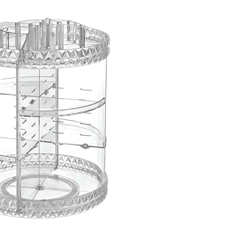 Organizador cosmeticos transparente.