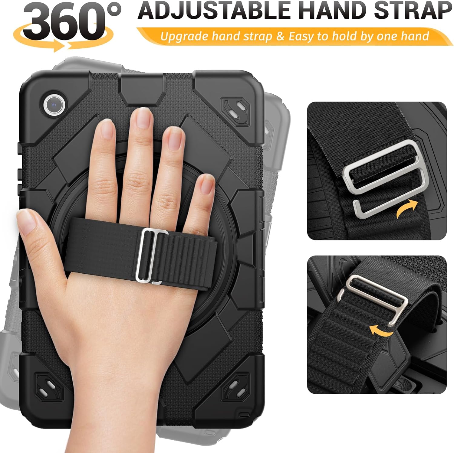 Funda De Uso Rudo Para Samsung Galaxy Tab A9 8.7 X110 X115 (2023) Color Negro.