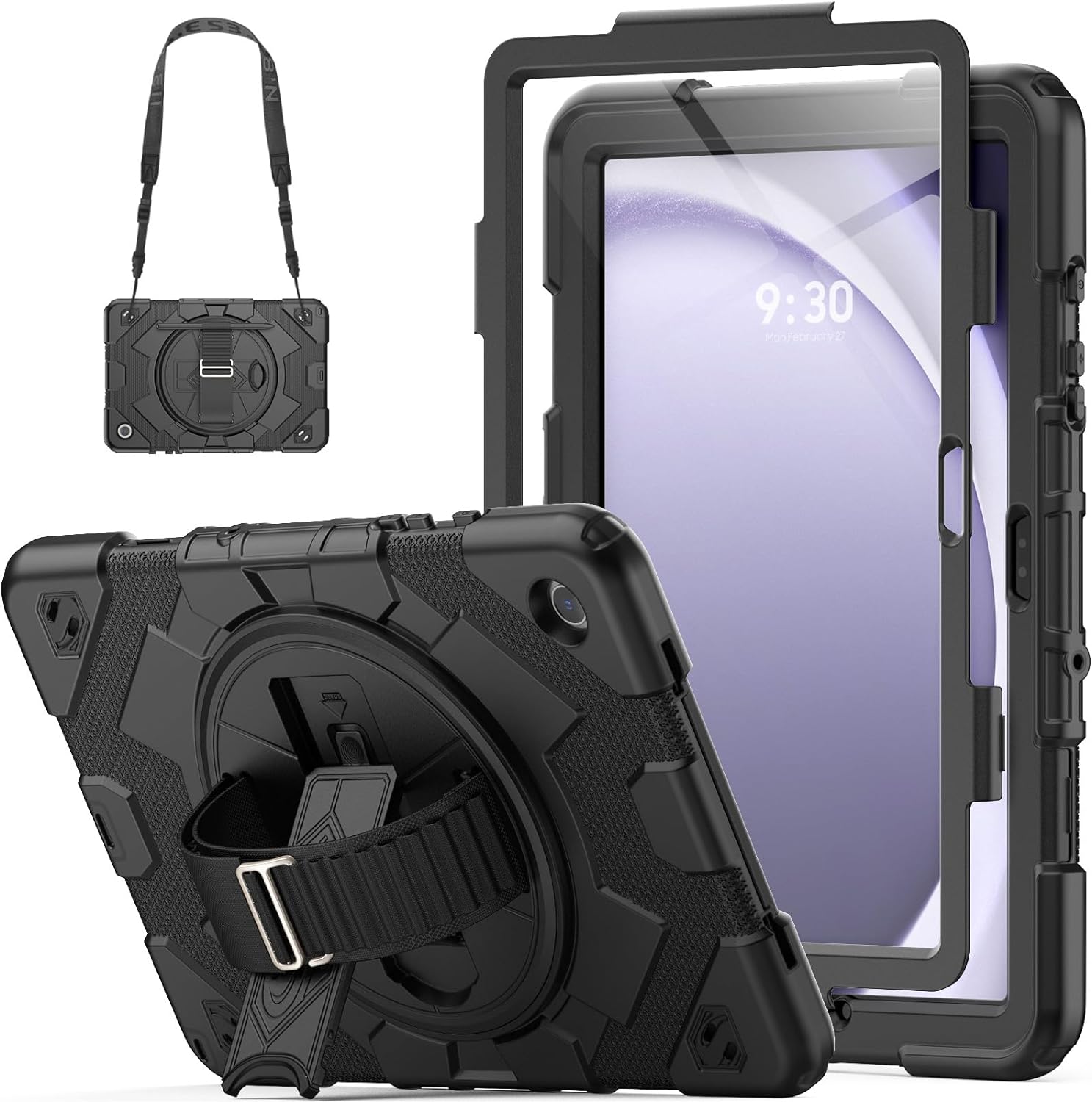 Funda De Uso Rudo Para Samsung Galaxy Tab A9 8.7 X110 X115 (2023) Color Negro.