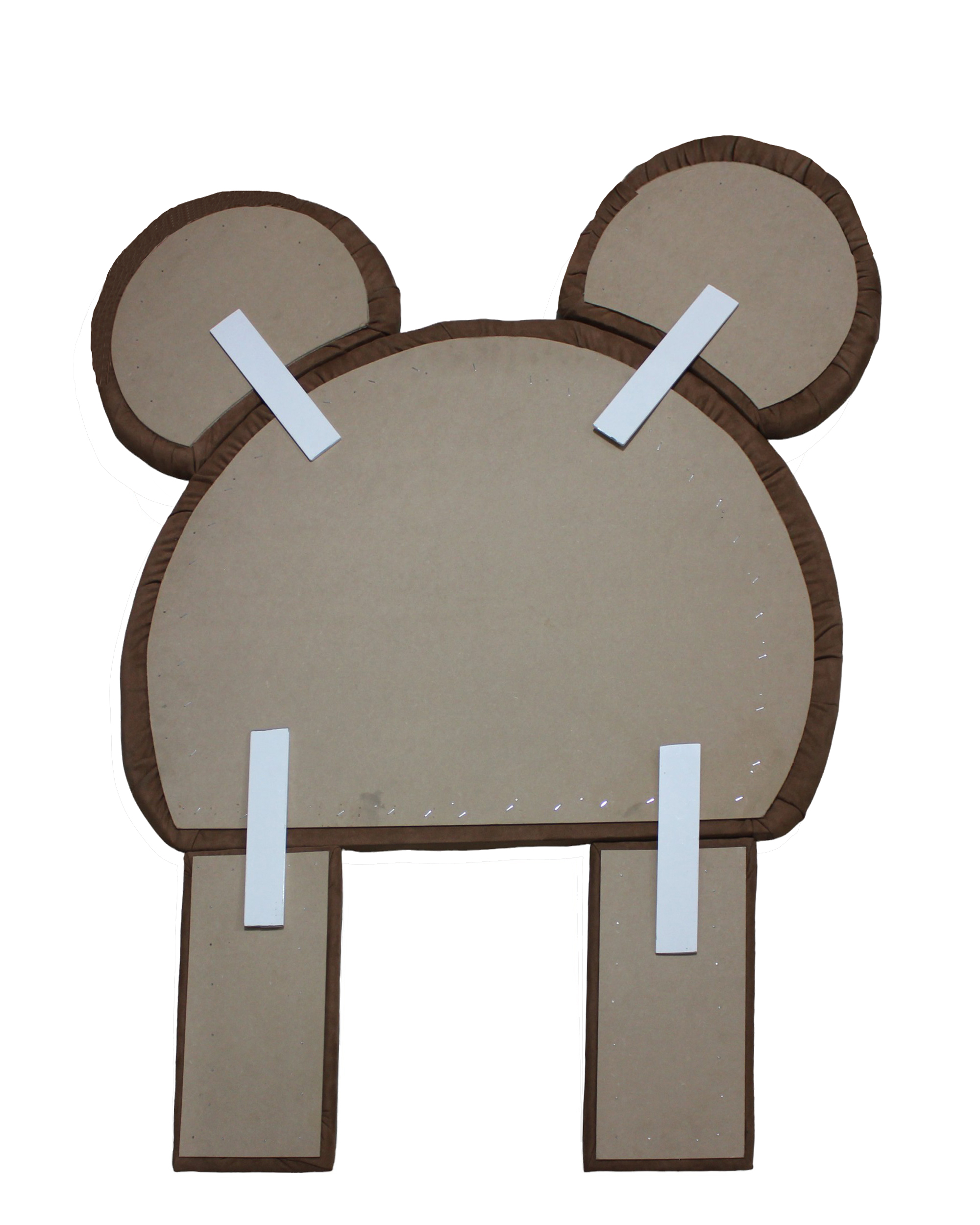 Cabecera de cama individual Osito Café Kawaii Niños