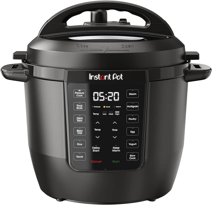 Instant Pot RIO, 7 en 1, olla de presión, olla de cocción lenta, olla de arroz, vaporizador, salteado, yogur y calentador, incluye aplicación con más de 800 recetas, 6 cuartos de galón.
