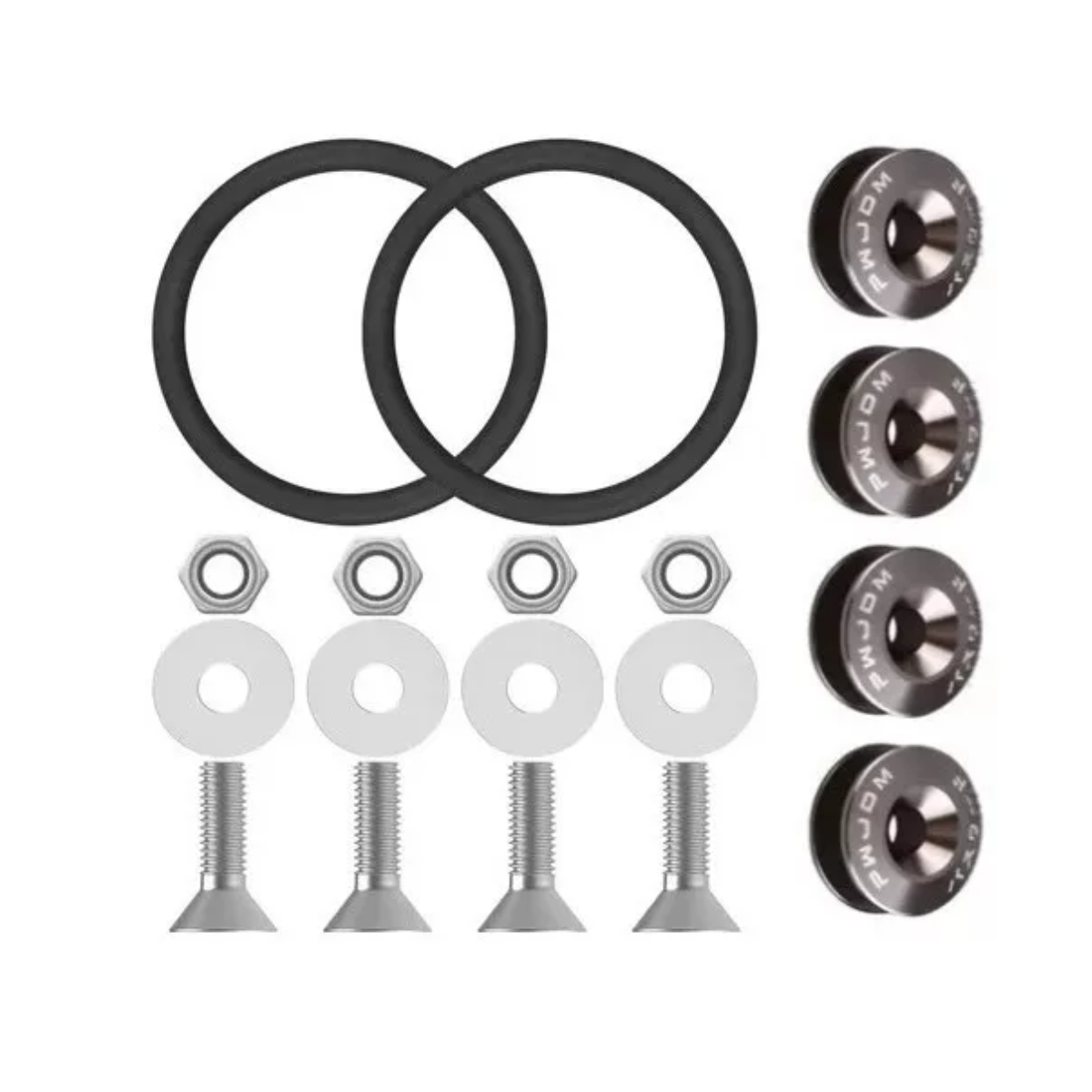 Sujetadores Facia Plano Tornillo Liga Bumper Fastener Gris Oscuro.