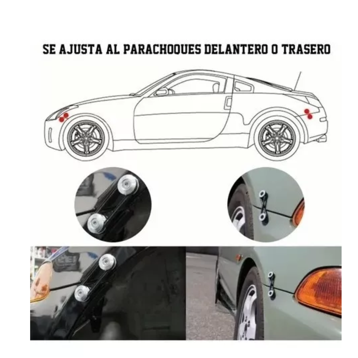 Sujetadores Facia Plano Tornillo Liga Bumper Fastener Rojo.