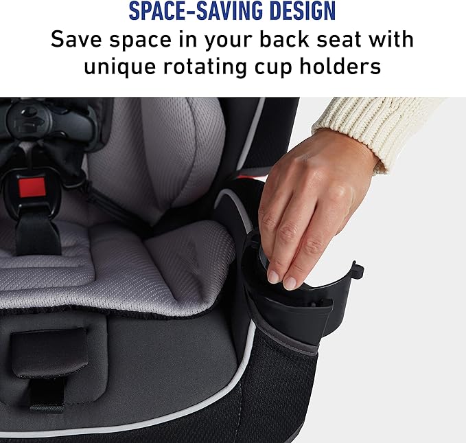 A Graco Slimfit - Asiento de coche 3 en 1, diseño delgado y cómodo, ahorra espacio en tu asiento trasero, Darcie.
