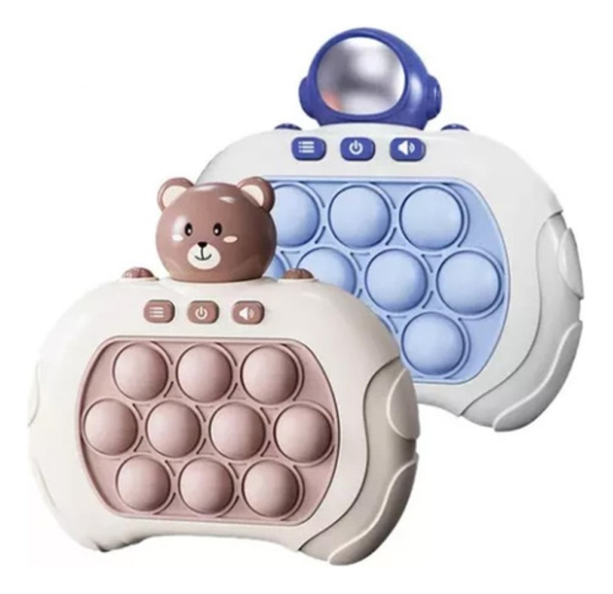 Juego Puzzle Pop-it, 2 Piezas, Juguetes Sensorial Azul y Cafe