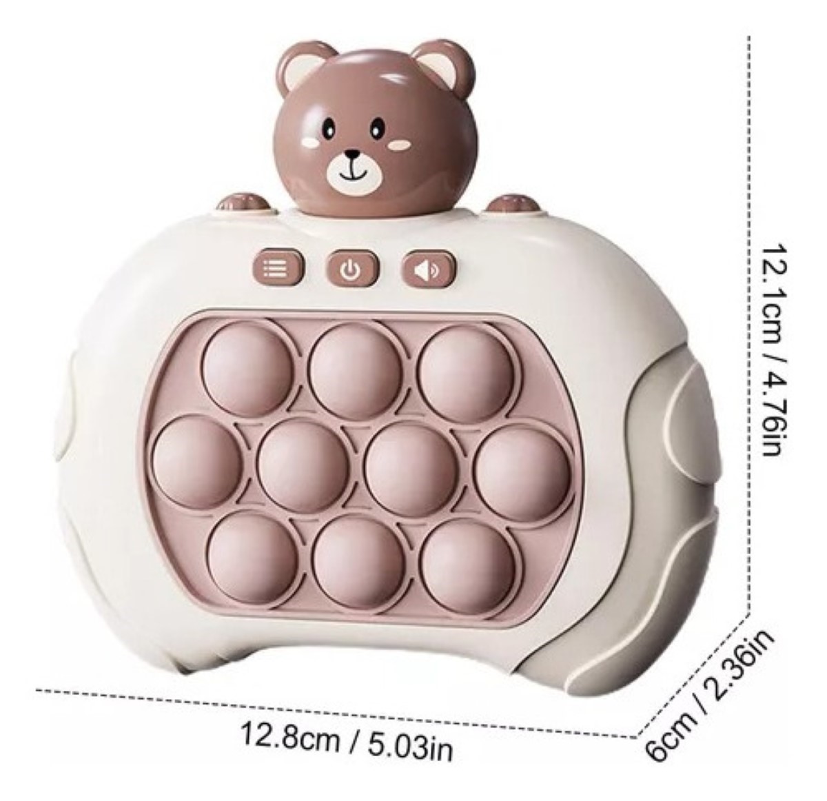 Juego Puzzle Pop-it, 2 Piezas, Juguetes Sensorial Azul y Cafe