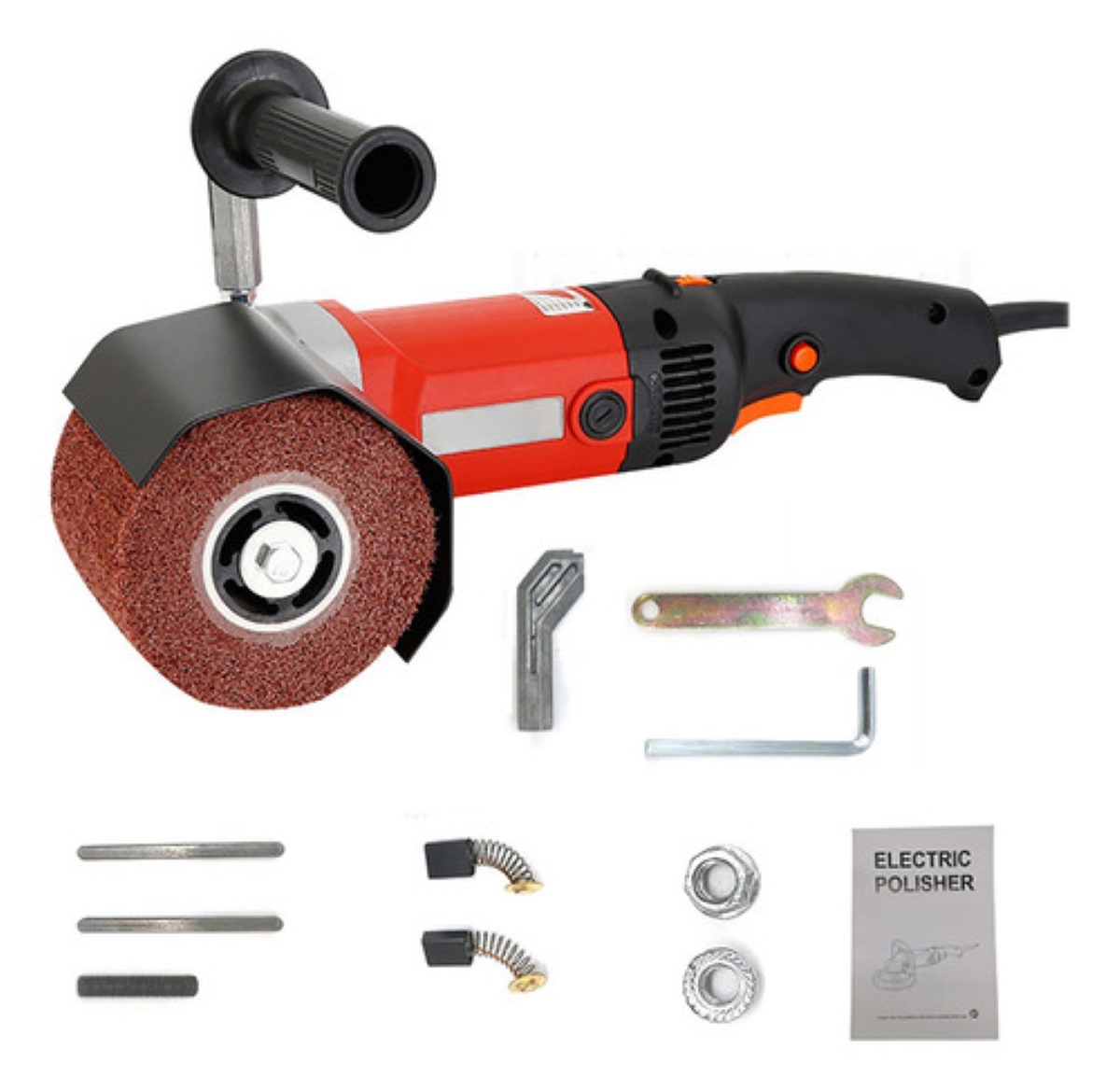 "Máquina De Dibujo De Alambre De Metal De Acero Inoxidable Rojo "