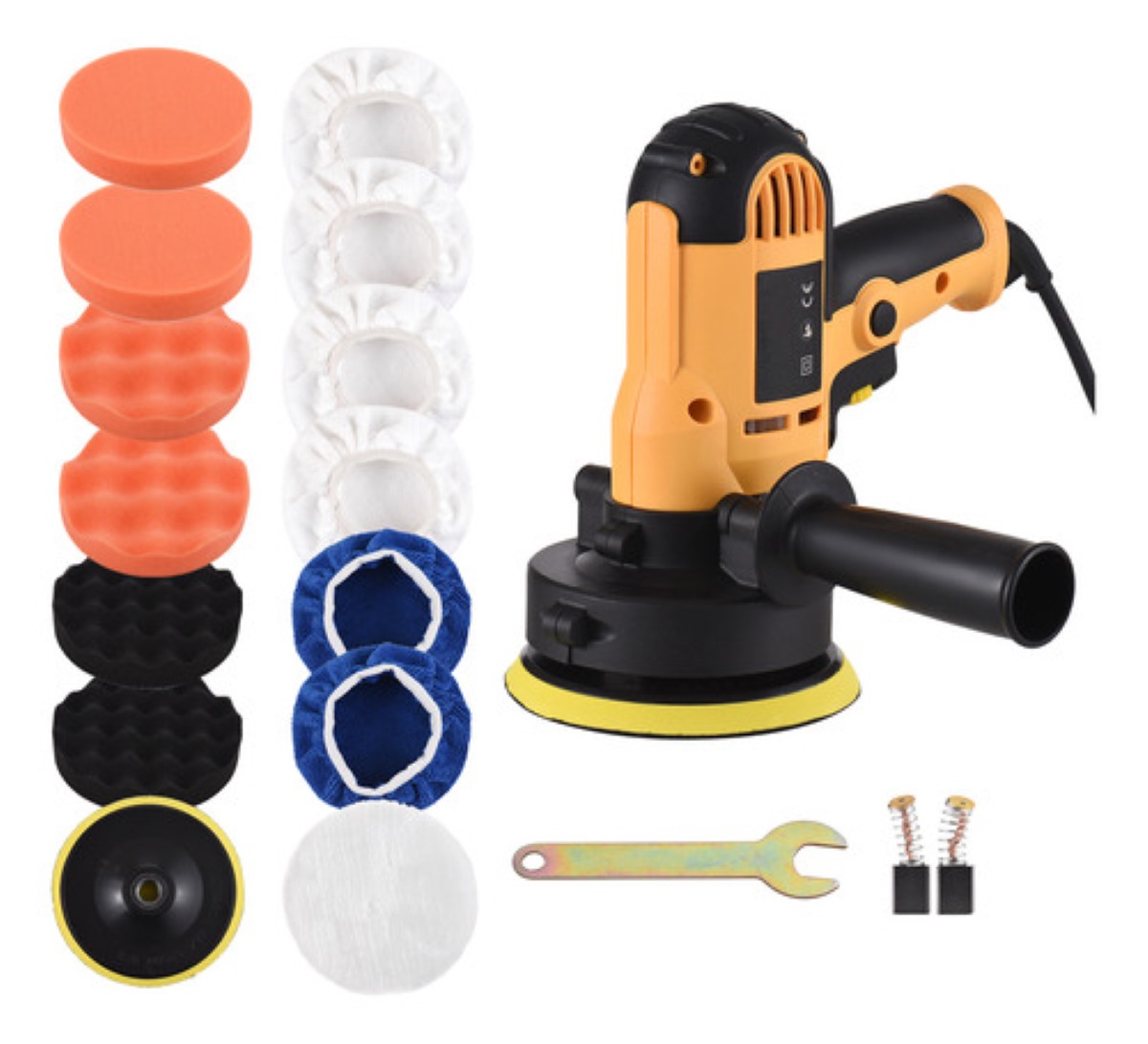 "Kit De Pulidora Eléctrica Para Coche Geevorks De 5 Pulgadas Naranja "