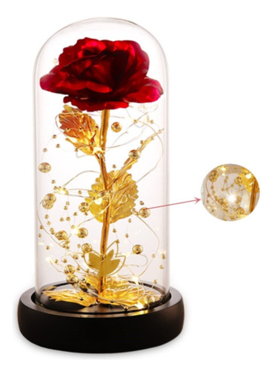 Flor Eterna Artificiales Regalos Para Mujer Rojo