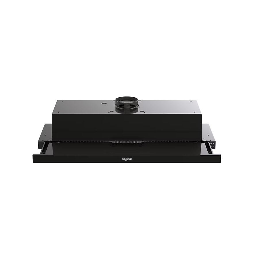 Campana Retráctil Empotrable Whirlpool Wht9030B de 90 Cm en Acero Negro.