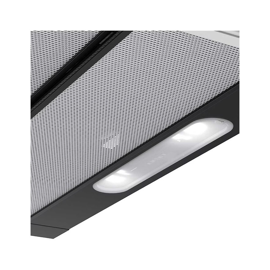 Campana Retráctil Empotrable Whirlpool Wht9030B de 90 Cm en Acero Negro.