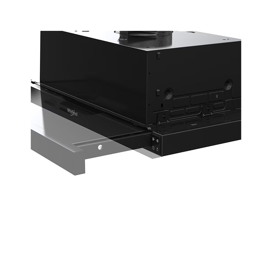 Campana Retráctil Empotrable Whirlpool Wht9030B de 90 Cm en Acero Negro.