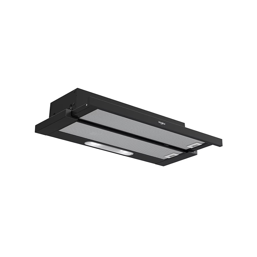 Campana Retráctil Empotrable Whirlpool Wht9030B de 90 Cm en Acero Negro.