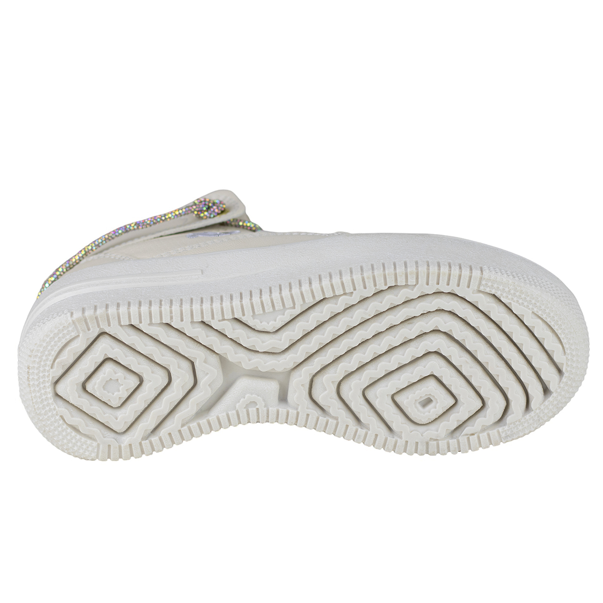 Tenis Sneaker Urbano De Mujer Suela Gruesa Shadow 3003 Latte.
