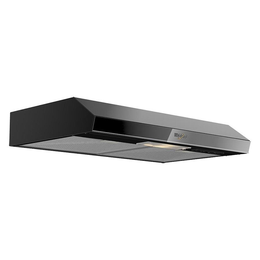 CAMPANA BAJO ALACENA / GABINETE WHIRLPOOL WH7610B 76 CM (30 PULGADAS) ACABADO NEGRO.