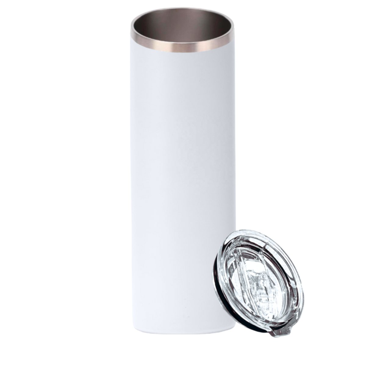 Termo Skinny  591 ml - Doble capa - Origami Home -Blanco.