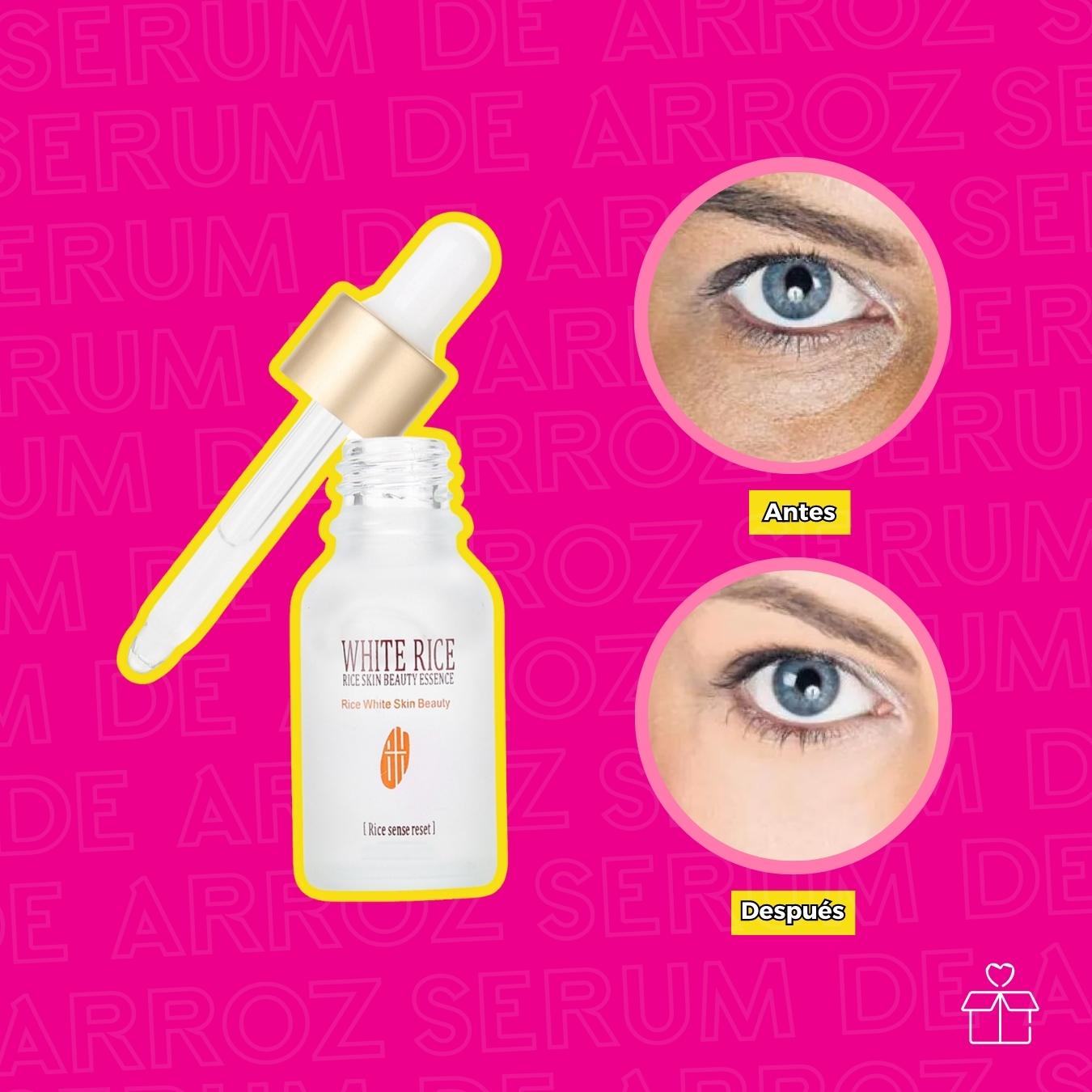 Set Serum Facial Ácido Hialurónico y White Rice .