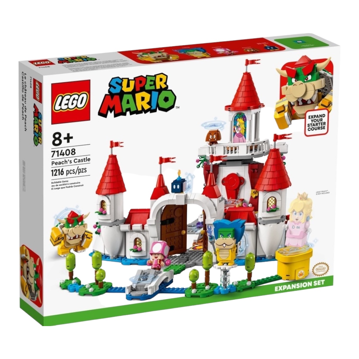 Kit De Construcción Lego Super Mario Castillo De Peach 71408 Cantidad de piezas 1216.