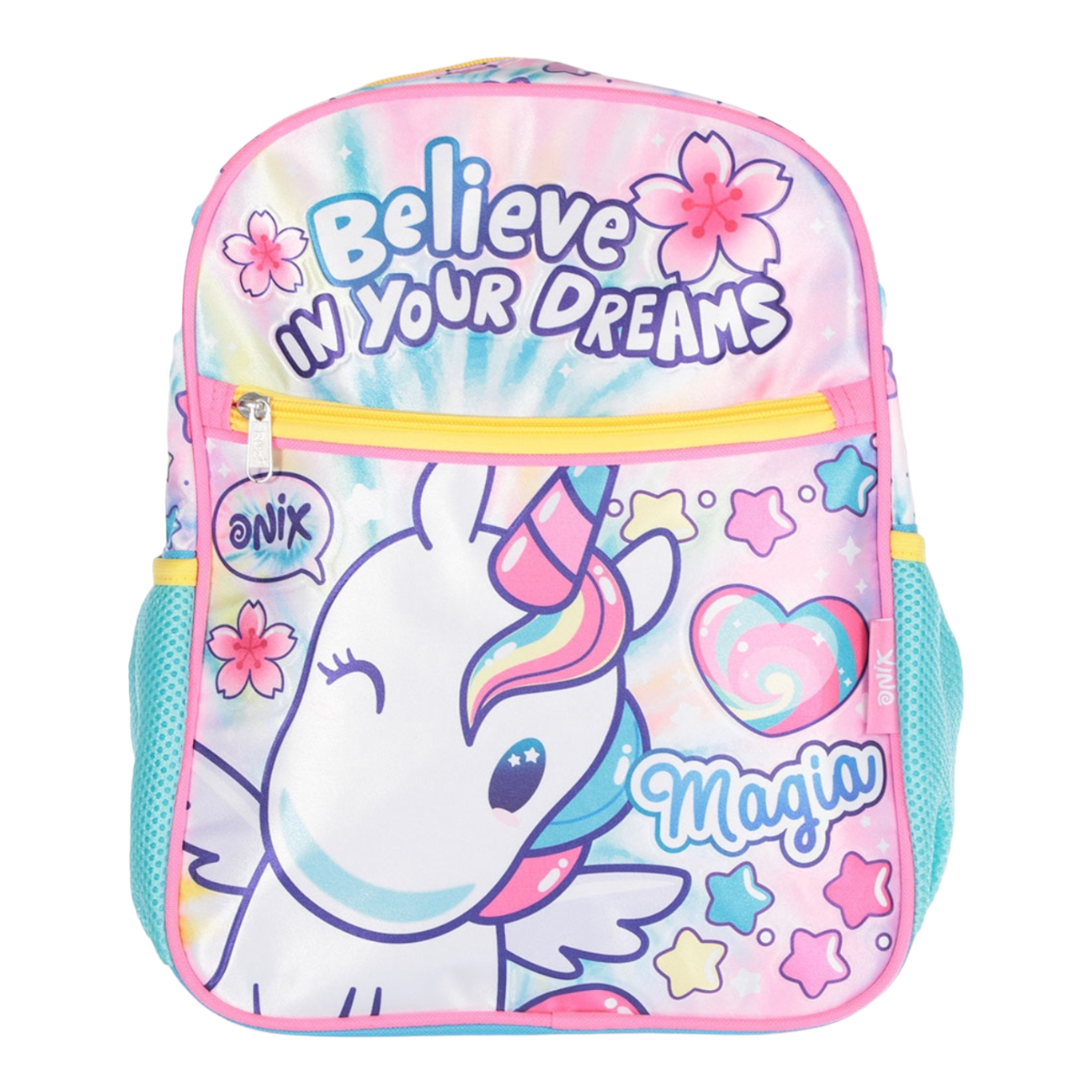 Mochila Escolar Preescolar Onix Ruz Unicornio 34x 26 Cm
