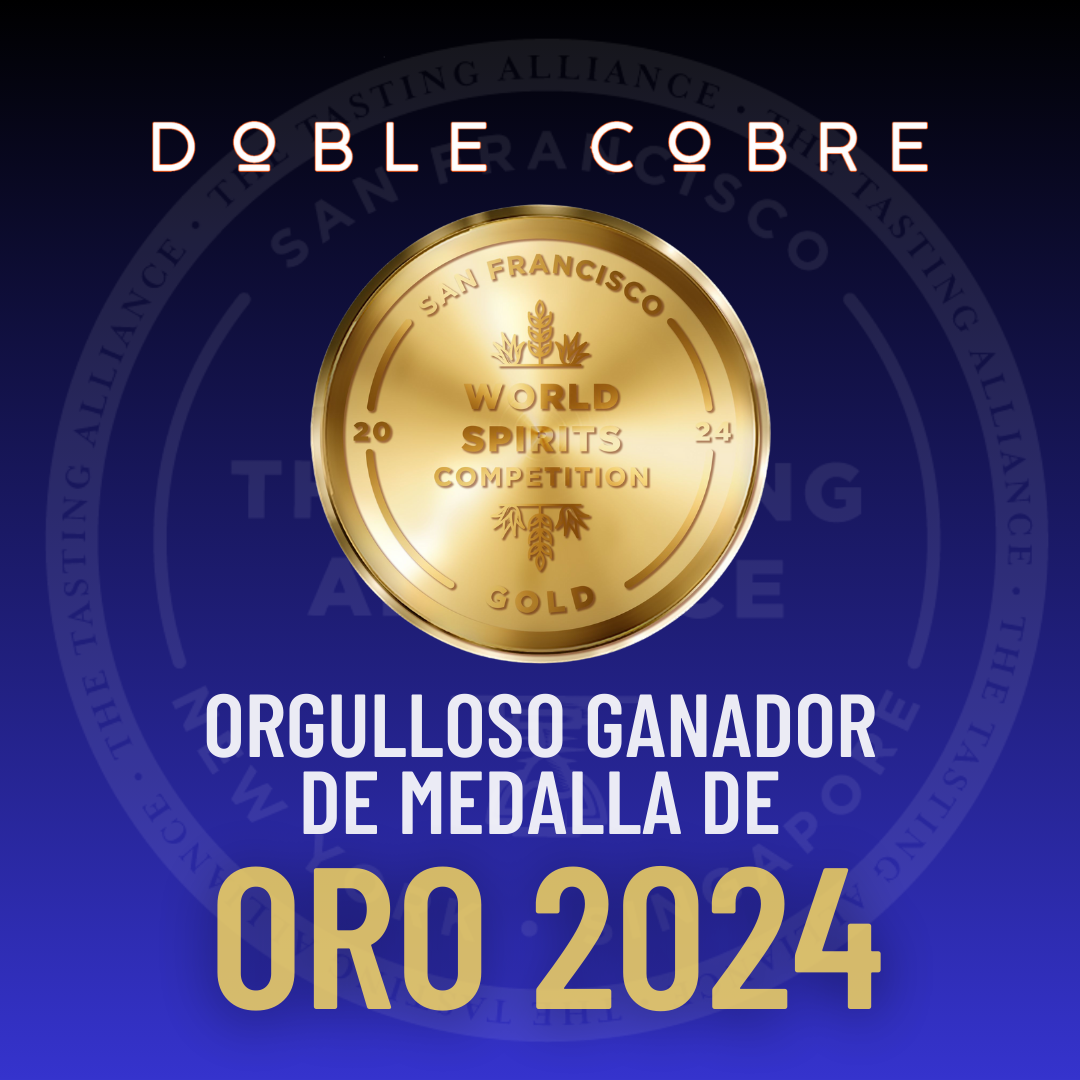 DOBLE COBRE | 1 Botella de 250 ML | Mezcal Premium | Joven 100% Agave Cenizo DURANGENSIS | 40% Grados de Alcohol.