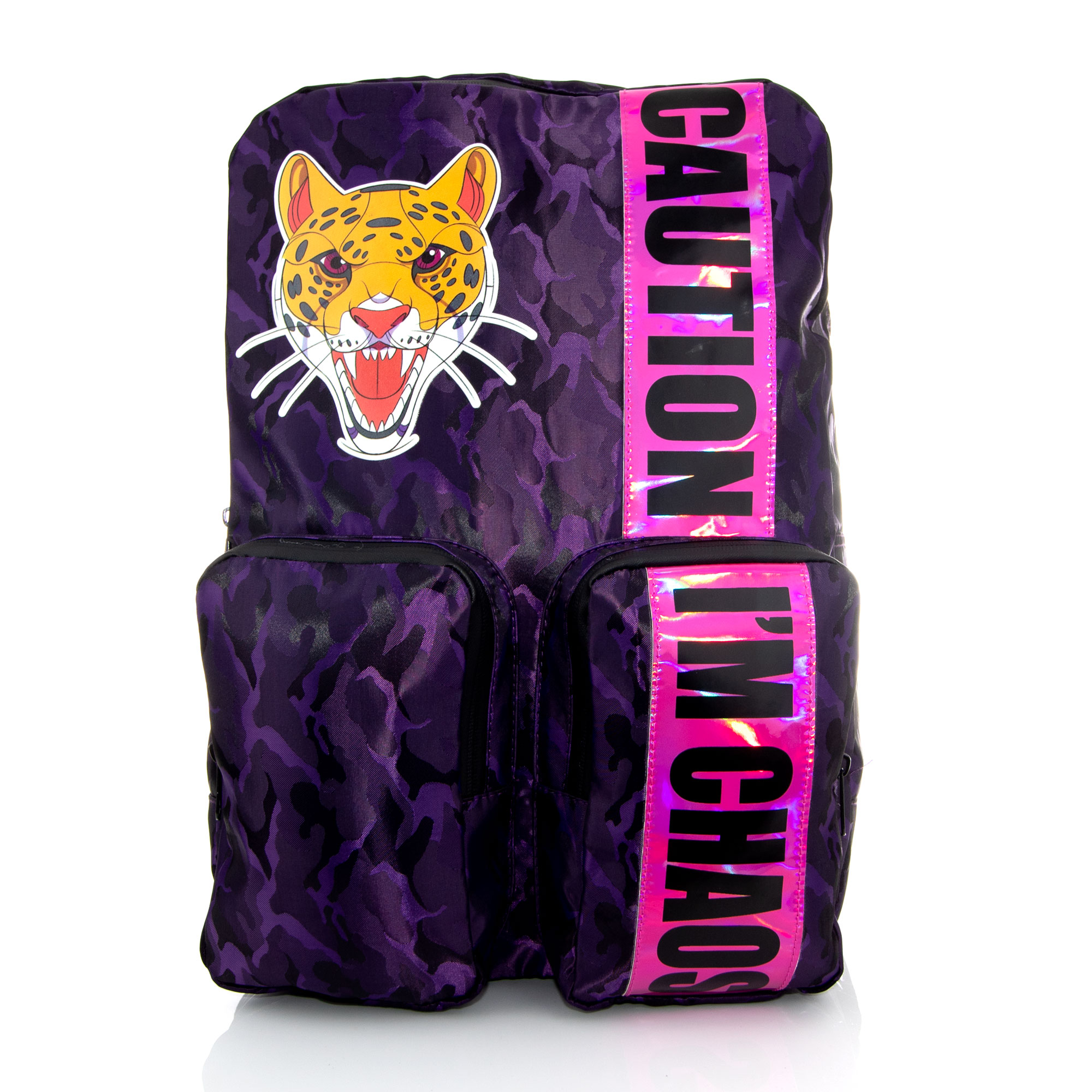 Mochila Los Polinesios "Caution I'm Chaos".