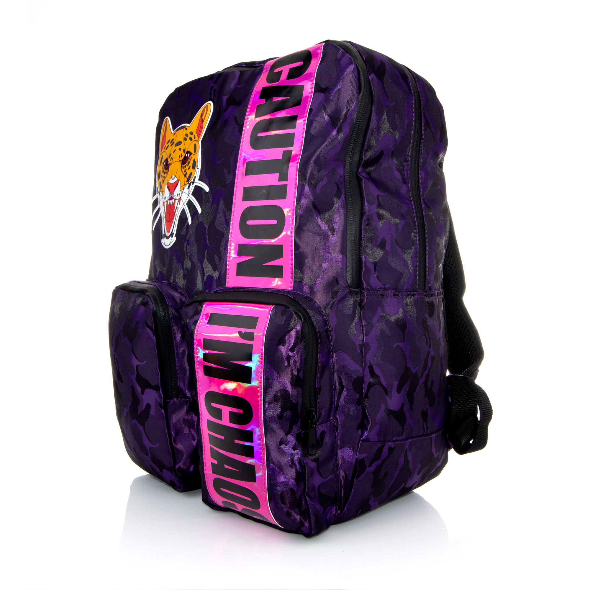 Mochila Los Polinesios "Caution I'm Chaos".