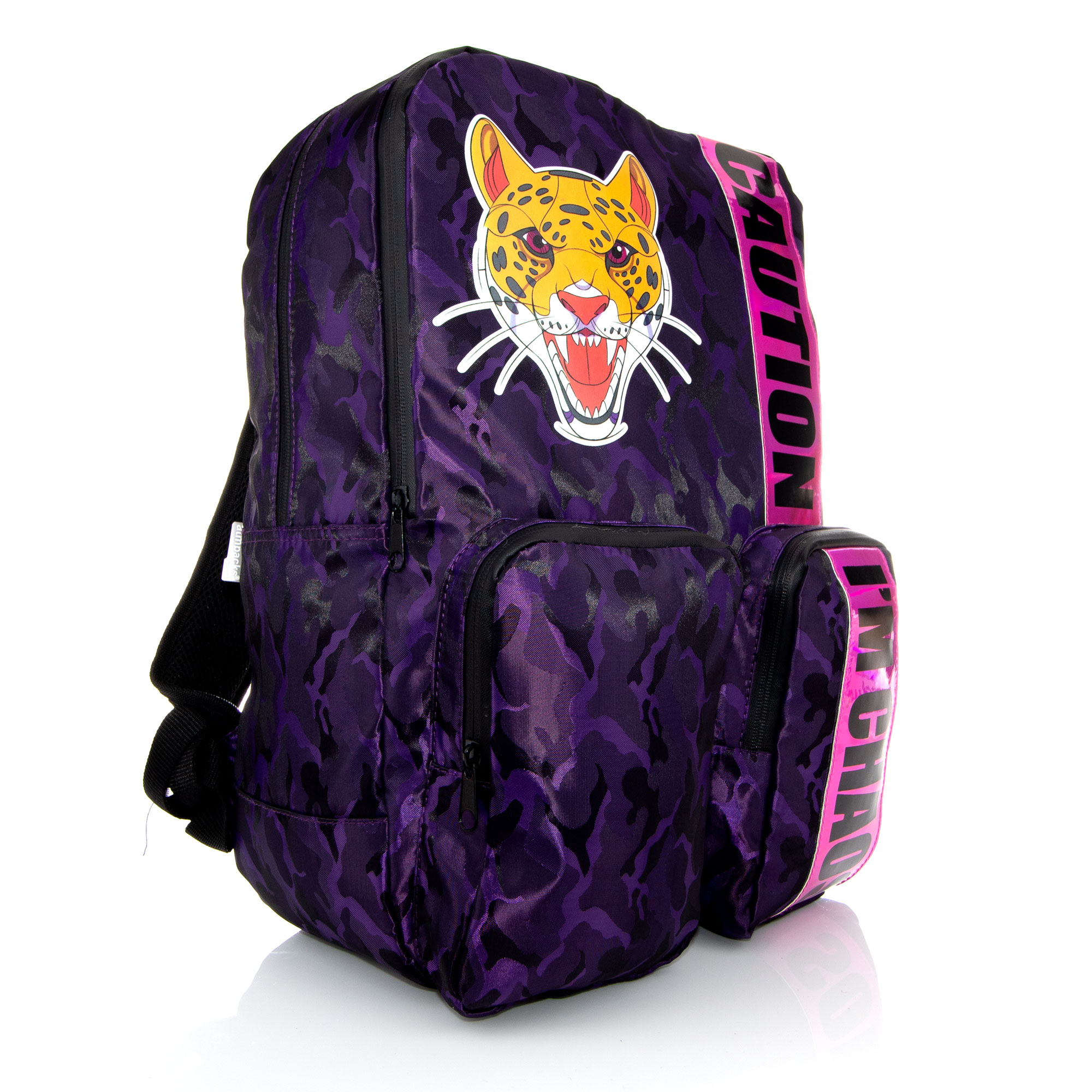 Mochila Los Polinesios "Caution I'm Chaos".