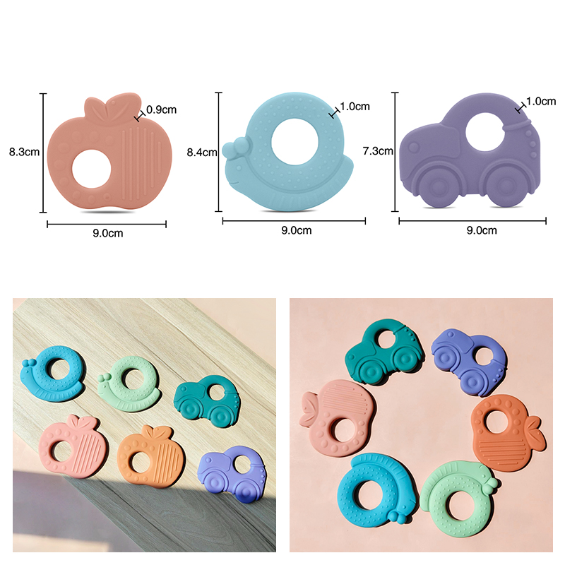 Kit De 2 Mordederas De Silicón Para Bebe En Diversas Formas.