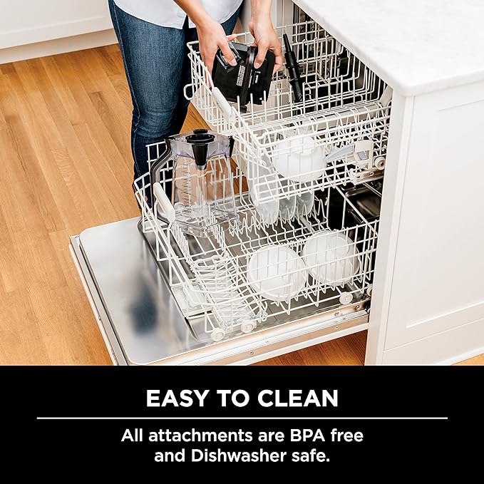 A Ninja - Licuadora BN701 Professional Plus, 1400 vatios máximos, 3 funciones para batidos, bebidas congeladas y helados con Auto IQ, jarra y tapa de trituración total de 72 onzas*, gris oscuro.