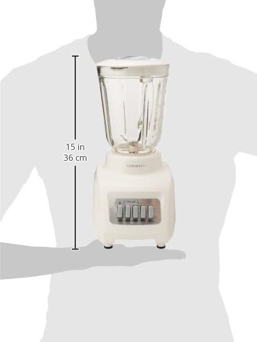 A TAURUS GRANITE | Licuadora de Vidrio de 1L | 400 Watts 4 Velocidades | Cuchillas de Acero Inoxidable Desmontables | Acople Eady Fit y Tapa Hermética con Dosificador.