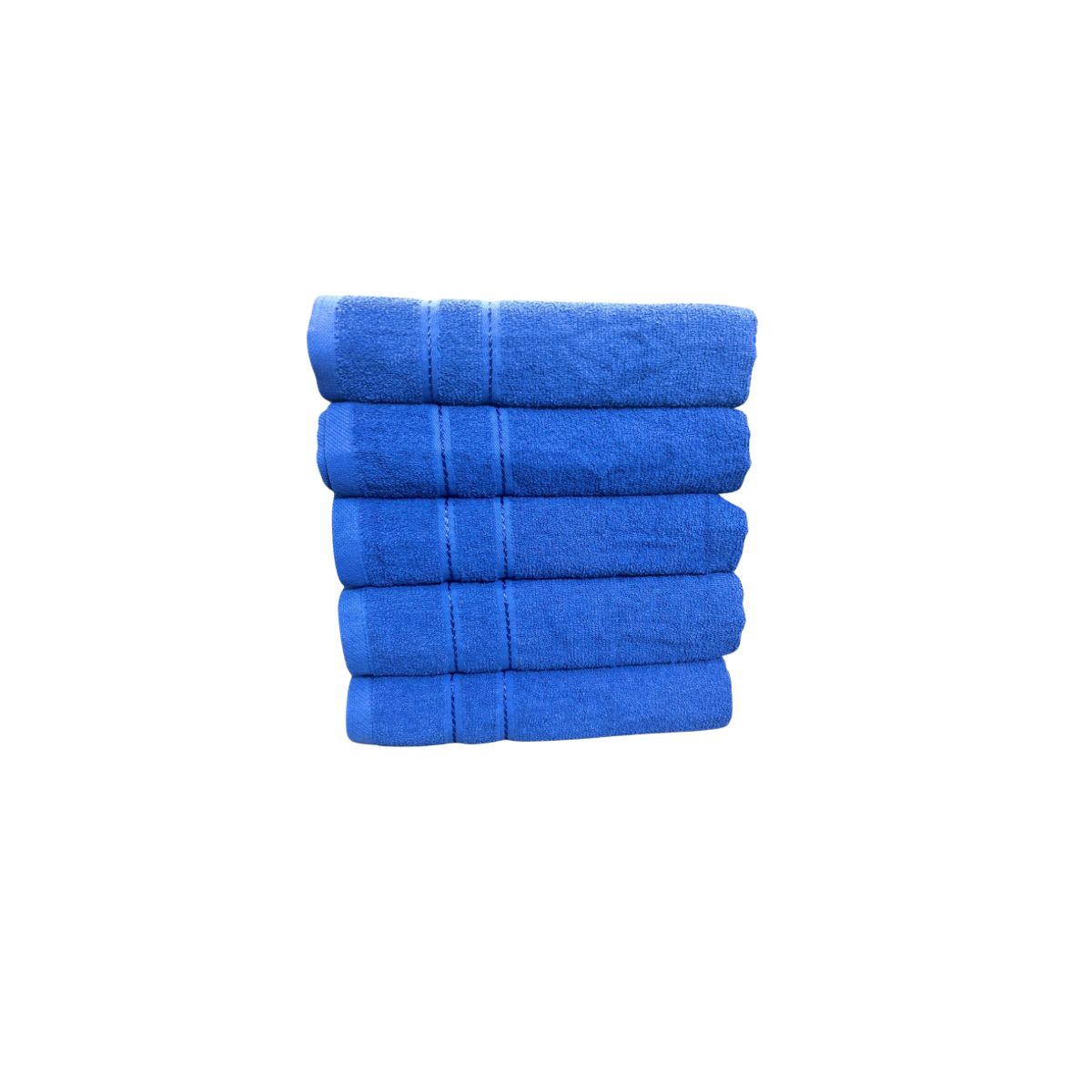 PAQUETE 5 TOALLAS DE MANOS 60X40 AZUL PLUMBAGO