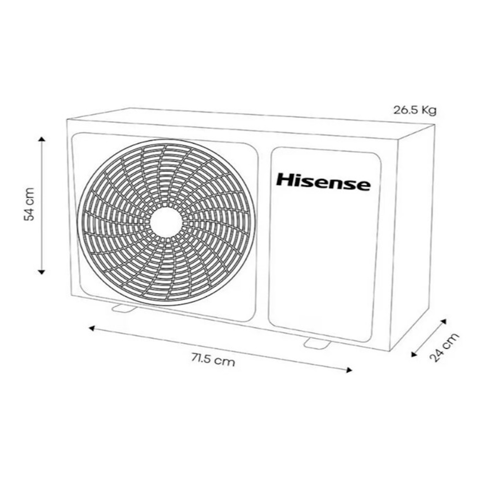 Aire Acondicionado Minisplit Hisense Frío Calor Ah121cf.
