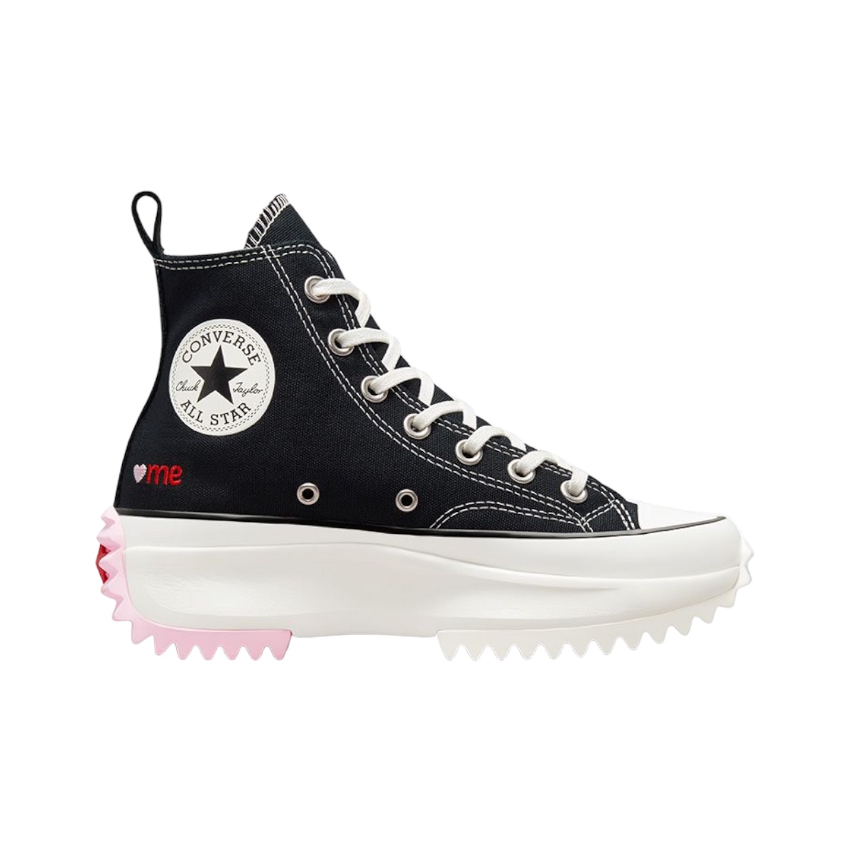 Tenis Converse Run Star Hike Plataforma Corazones Bordado - 100% Original 