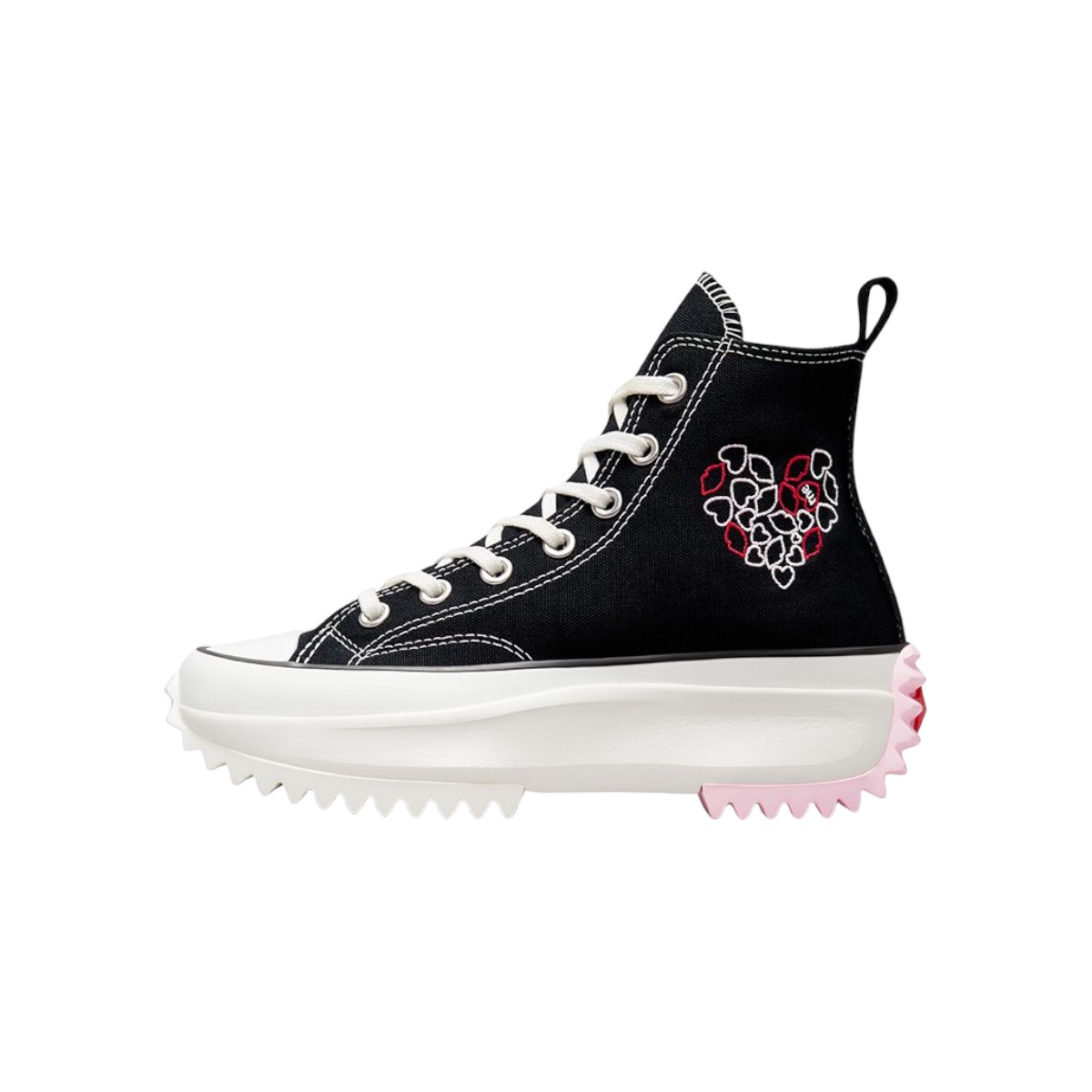 Tenis Converse Run Star Hike Plataforma Corazones Bordado - 100% Original 