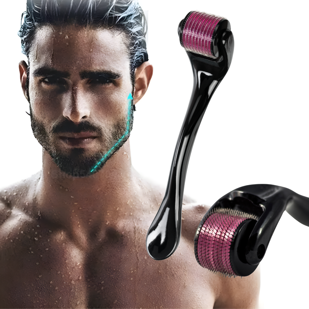 DERMAROLLER RODILLO PARA BARBA SYSTEM 0.5 MM AGUJA TITANIO.