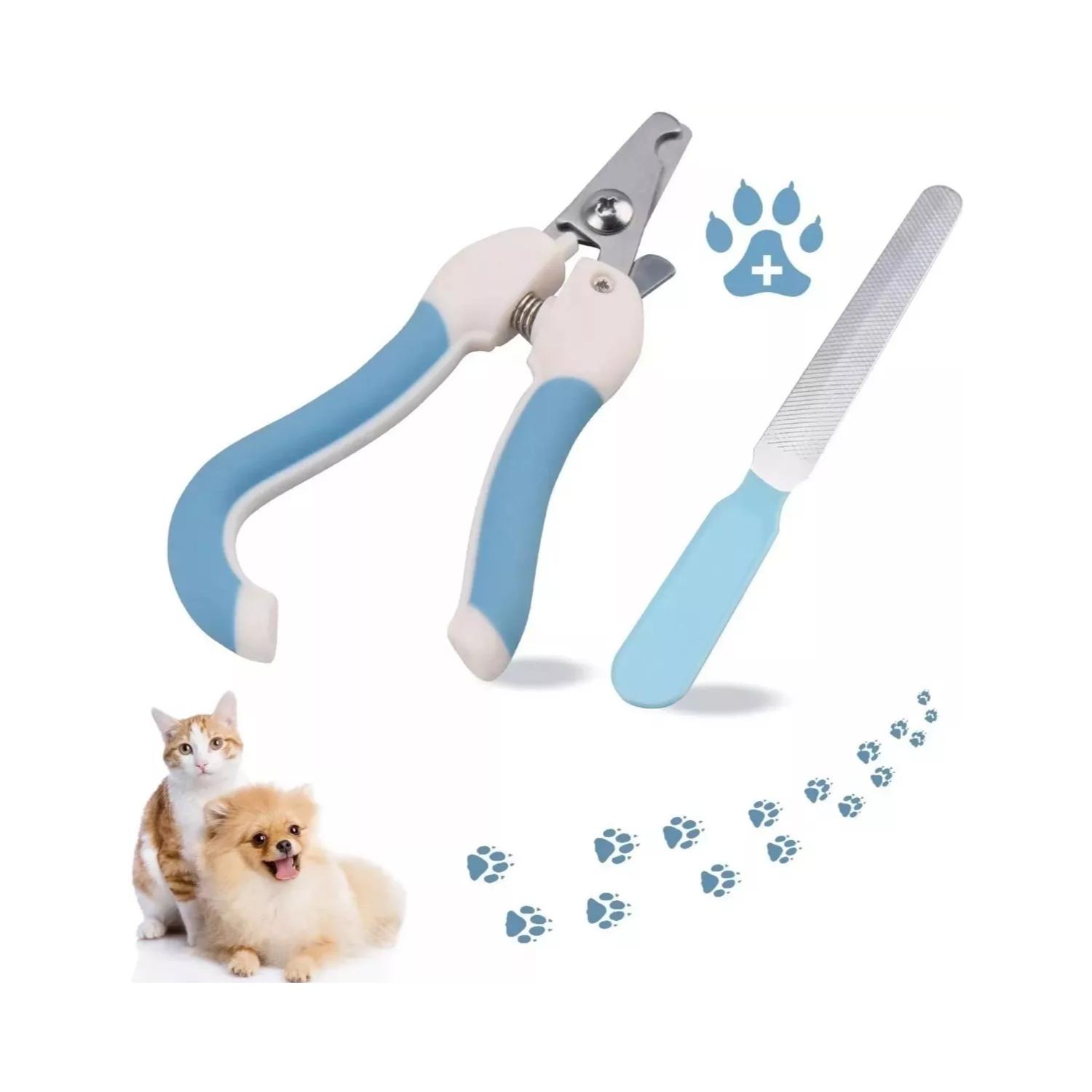 Kit Alicate Corta Uñas Garra + Lima Para Mascotas Perro Gato.
