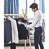 A T-fal Cepillo de vapor Steam First, capacidad de 70 ml, cepillo rápido y versátil ideal para viajes y de uso diario. Azul y blanco, DT6130Q1.