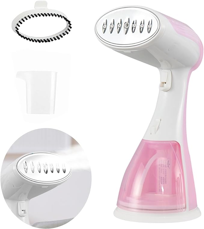 A POGEPE Plancha de Vapor para Ropa Vertical, Plancha de Vapor Portátil, Plancha de Vapor Vertical de Calentamiento Rápido con Depósito de Agua de 300ml, para Eliminación de Arrugas de Tela Rápida.