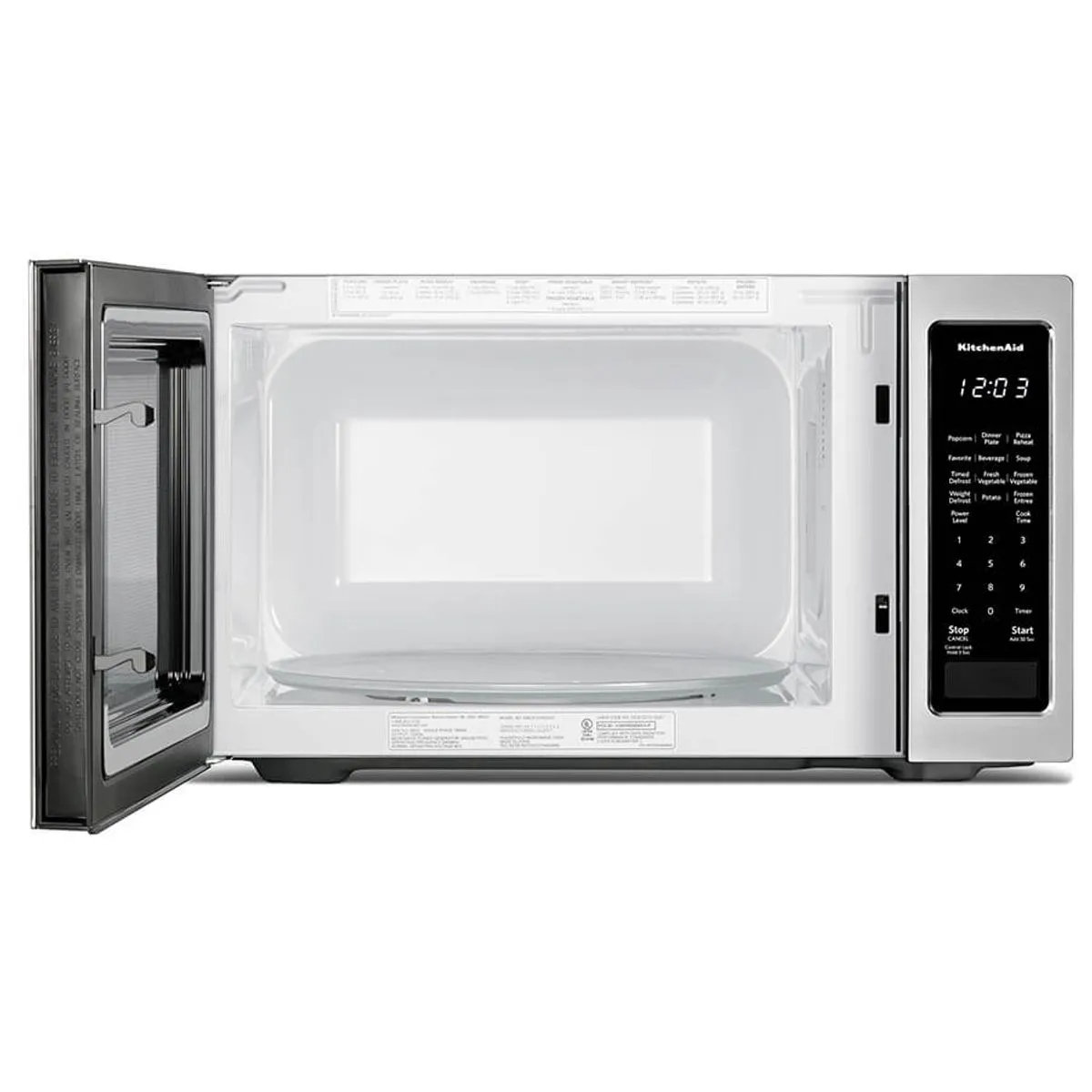 Microondas KitchenAid KMCS1016GSS de 55 cm y 1.6 p³ (45 L) Acero Inoxidable Compatible con Trim MK2160AZ.