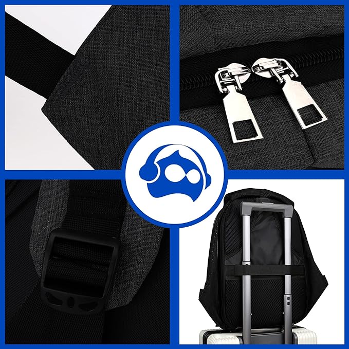 A Bluelander Mochila Antirrobo para Laptop de Hasta 15.6 Pulgadas, Interior Expandible, Impermeable, 