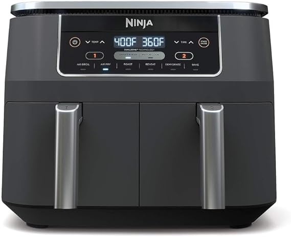 Ninja - Freidora de aire DualZone 6 en 1 de 7.5 L, Foodi | DZ201.