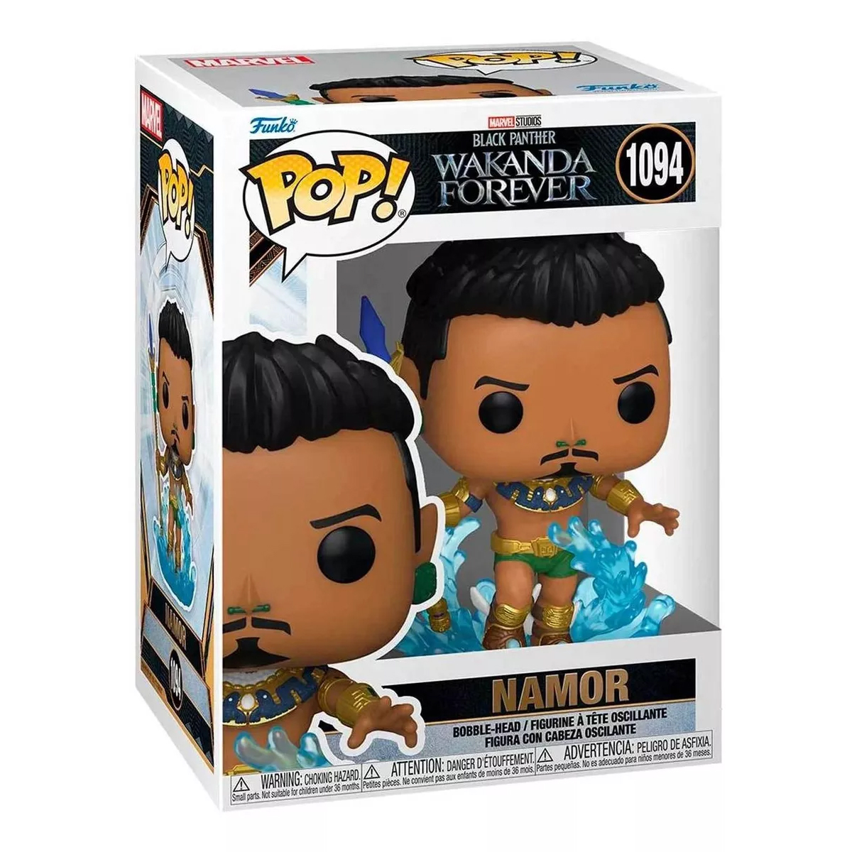 Figura De Accion Namor 1094 Pantera Negra Wakanda Forever Marvel Funko Pop.