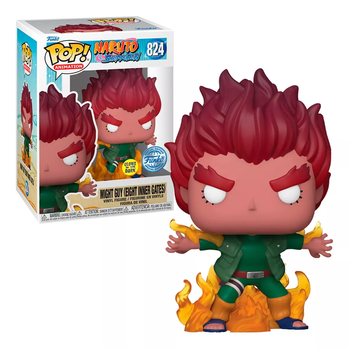 Funko Pop! Might Guy ( Brilla En La Oscuridad ) #824